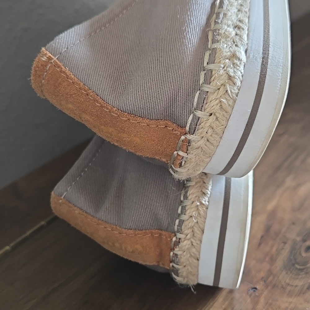 Bobs Breeze memory foam slip on Espadrille Woven Skecher 8 Spring Comfy Business - Picture 3 of 16